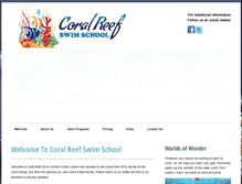 Tablet Screenshot of coralreefswimschool.com